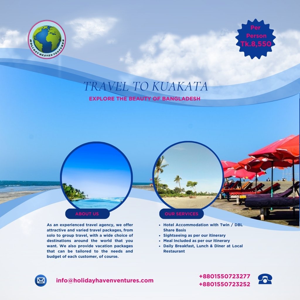 Kuakata Tour Package