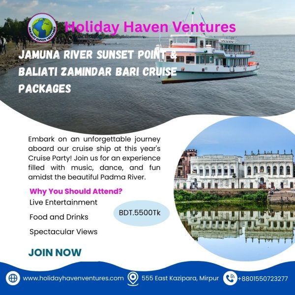Best Jamuna River sunset point & Baliati Zamidar Bari Cruise Packages 2026