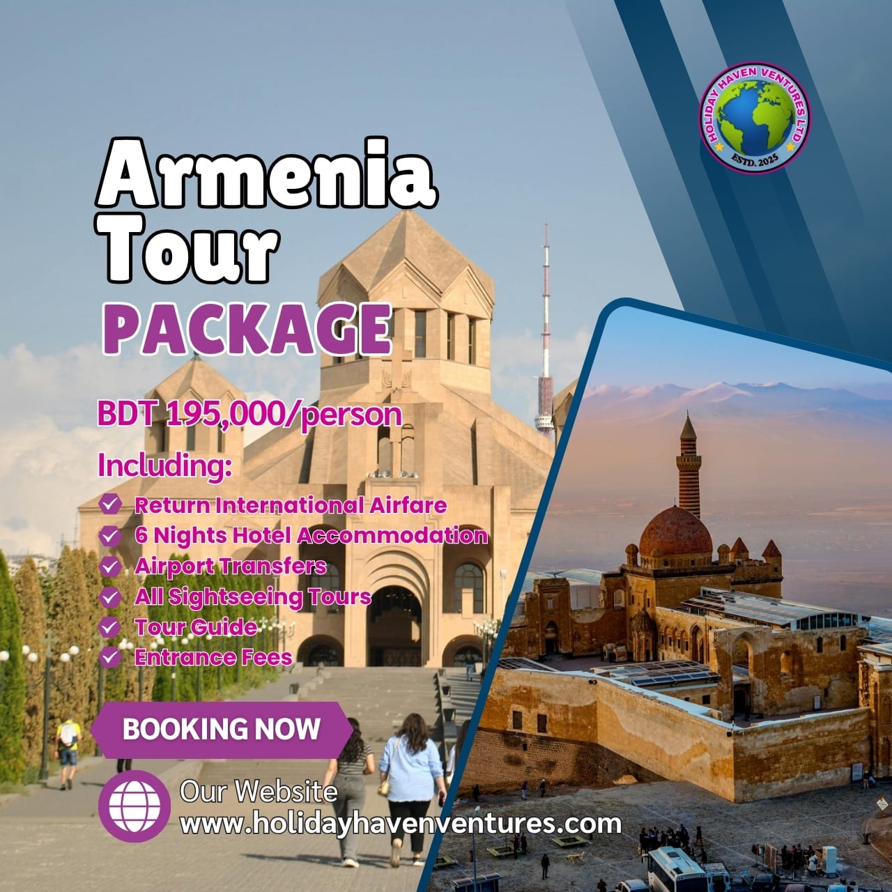 Armenia Tour Package from Bangladesh 2026