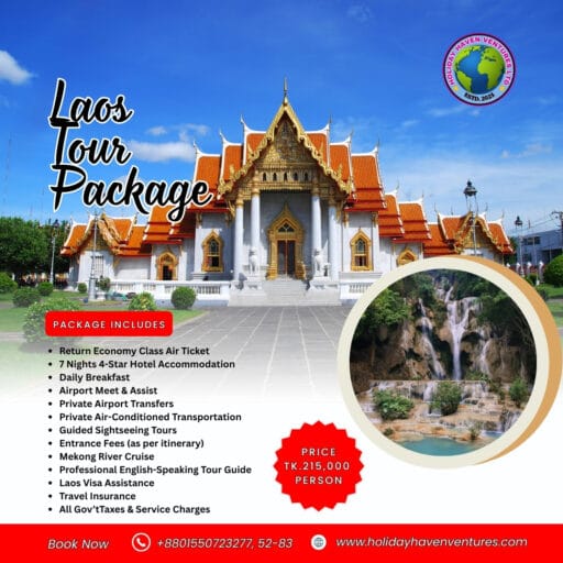 Laos Budget Tour Package from Bangladesh 05 Days 04 Nights