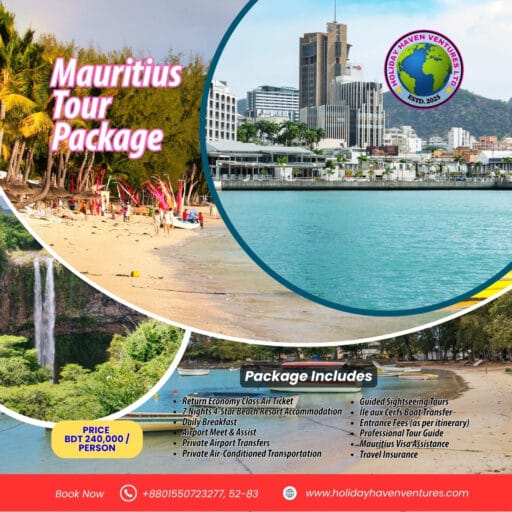 Mauritius Budget Tour Package from Bangladesh 05 Days 04 Nights